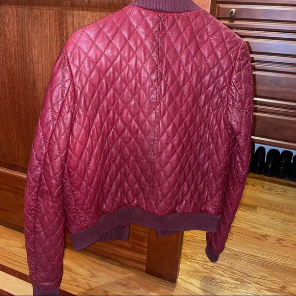 Rebecca Taylor Quilted Leather Jacket - Picture 2 of 4